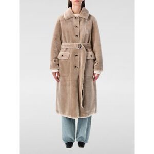 Urbancode Fur Coat Woman Beige